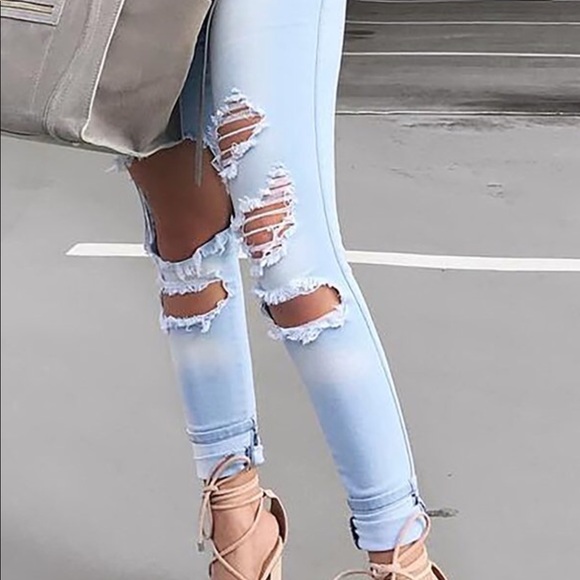 Beach Bum Jeans- Light Blue - Picture 4 of 6